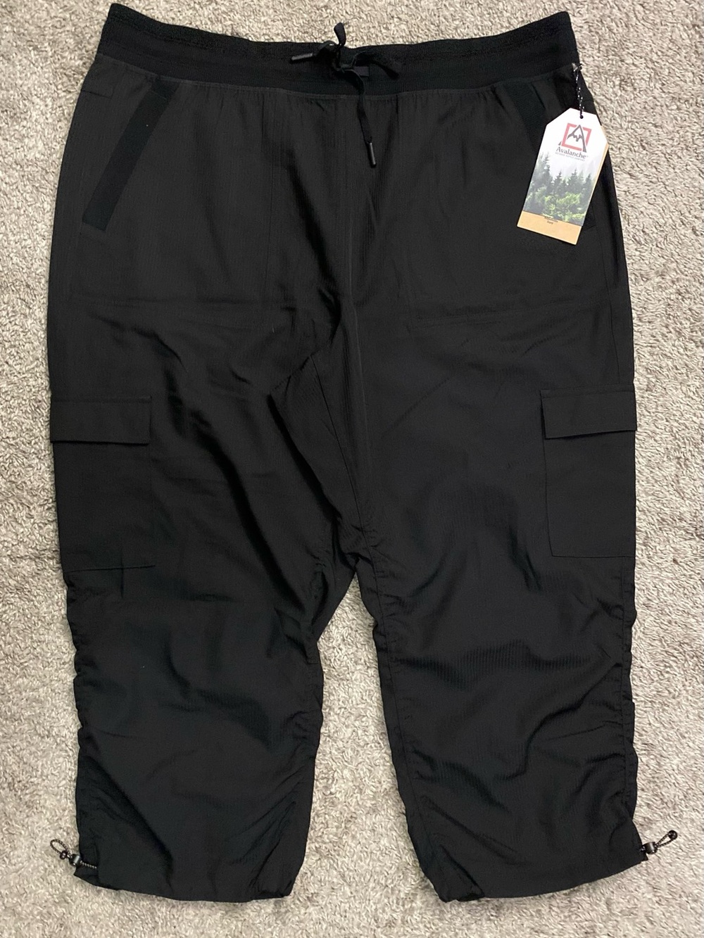 Avalanche Black Men's Cargo Jogger Pants